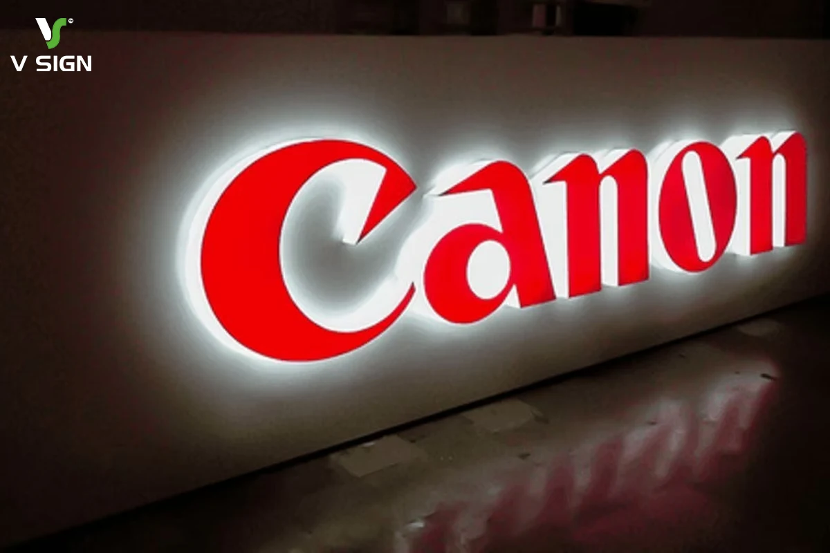 canon acrylic sign board