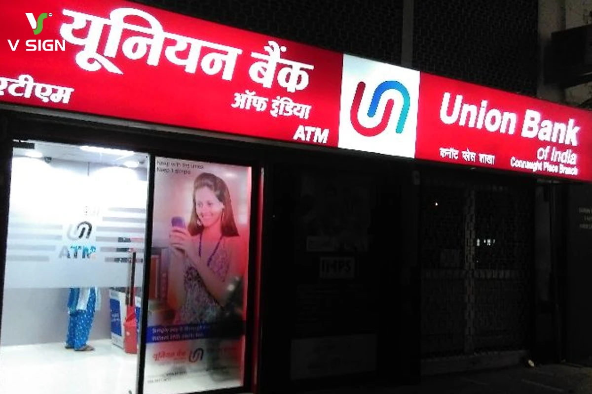 union bank glow sign board
